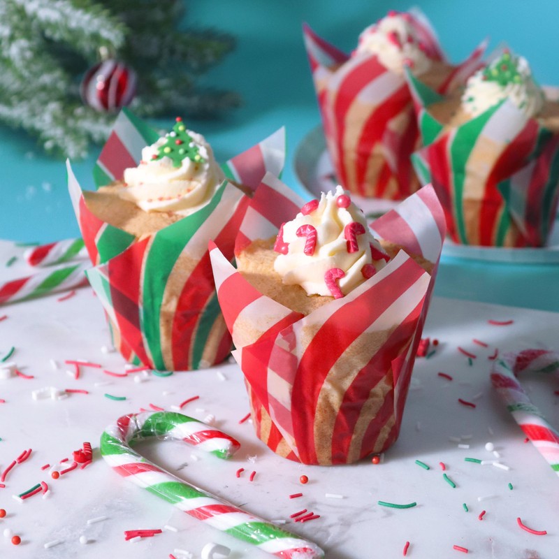 PME Natalizi Pirottini a Tulipano per Muffin - Bastoncino di