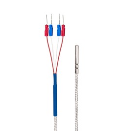 PerfectPrime TL4050, 4 Wires Class A RTD PT100 Temperature Sensor/Probe, -50~200°C / -58~392°F, 2 Meter Long
