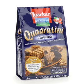Loacker Quadratini Chocolate Wafer Cookies, 8.82 Ounce