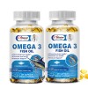 Alliwise 2x Omega 3 Fish Oil Capsules 3X Strength 3600MG