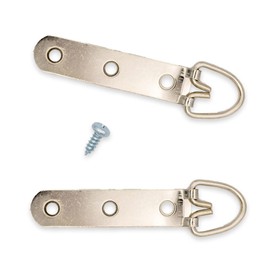 Wiseacresart 2 Extra Heavy Duty 3 Hole D Ring / Triangle Framing Hanger w/Screws