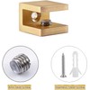 Glass Shelf Clamp, No-drill-on-glass Fixed Panel Glass Shelf Clip Holder