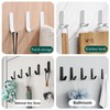 12 Pcs AdhesiveHooks, Stainless Steel Wall Hooks, CoatHooks, WallHooks for