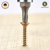 Innonexxt® Premium chipboard screws, milling ribs, cut tip - yellow,