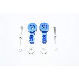 GPM for TRAXXAS-1/10 E-REVO 2.0 VXL 86086-4 Aluminum 25T SERVO Horn W. Built-in Spring -10PC Set (Blue)