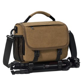 Lubardy Bolsa para Cámara DSLR/SLR/Mirrorless Mochila para Cámara Fotografica Estuche Cámara con Soporte para Trípode Impermeable Protección Integral Canon Nikon Sony Pentax SLR