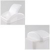 Zerdyne cubeta de basura de plástico con tapa, 1 paquete