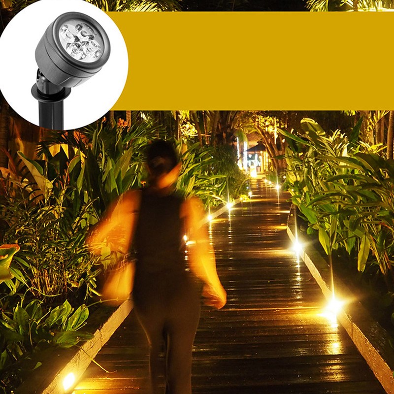LED Landscape Spotlight Light Waterproof 360° Rotatable 13 Colors High