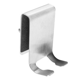 VOANZO 2pcs Over Door Shower Hooks - Stainless Steel Heavy Duty Glass Wall Door Hooks for Hanging Bath Towels Bathroom Accessories No Drill Required