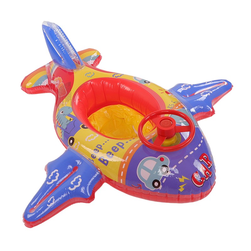 Airship Inflatable Pool Float Multifunctional Floating Swimming Raft with Steering