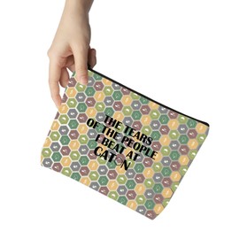 MNIGIU Board Game Gift The Tears of the People I Beat at Makeup Zipper Pouch for Player Catan Board Gamer (Tears of CA)