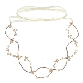 Bride Wedding Headband Bridal Headpieces Pearl Hair Vine Wedding Hair Accessories for Brides