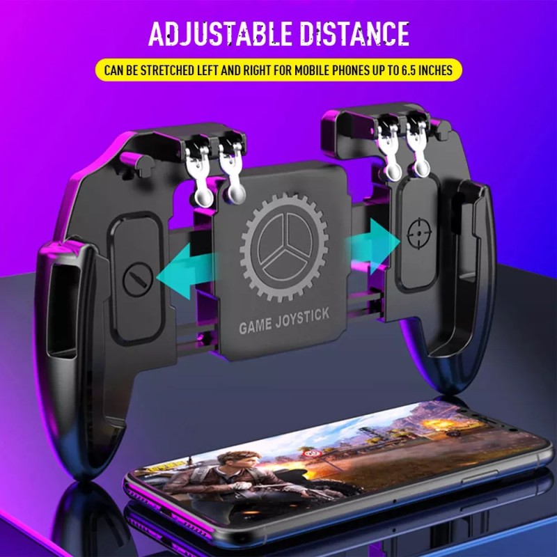 Mobile Game Controller Controlador M10 Ventilador Soporte 4 Gatillos Pubg