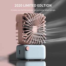 BOEHNER Mini Handheld Fan, 3 Speeds Portable Desk Fan with Pocket Size, USB Rechargeable Cooling Fan for Office, Home, Outdoor, Travel