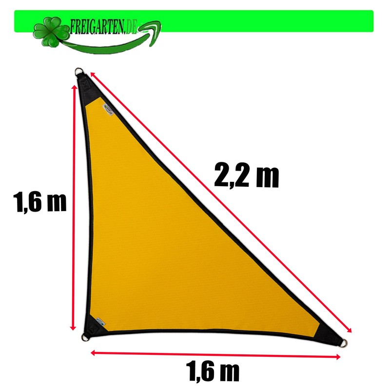 freigarten.de Awning Waterproof Sun Protection 100% Protection from UV Triangular