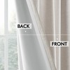 MIULEE 90 Inches Long Pinch Pleated Curtains Blackout, Linen Pinch