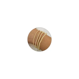 choice of all Gold Bracelets for Women Trendy Beaded Bracelet Non Tarnish Stack Cross Pearl Beaded Stretch Bracelets Jewelry Gifts for Women, Adjustable, Alloy, no gemstone