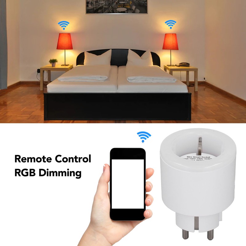 LED Smart Plug Mobile Phone Remote Control WIFI Home Smart