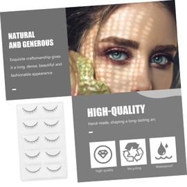 Mikinona 10pairs Natural Curly False Eyelashes Fashionable Dense Type for Beautiful Eye Makeup Short Easy to Apply for Personal and Professional Use