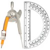 2 Pack Geometry Tool Set, Math Compass for Geometry and