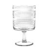 Abode Homewares Beaded Stacking Goblet, Indoor/Outdoor, Clear, 14.8 oz., Set