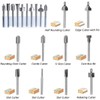 Wolfride 10Pcs HSS Router Bits, Carbide Engraving Bit Set with