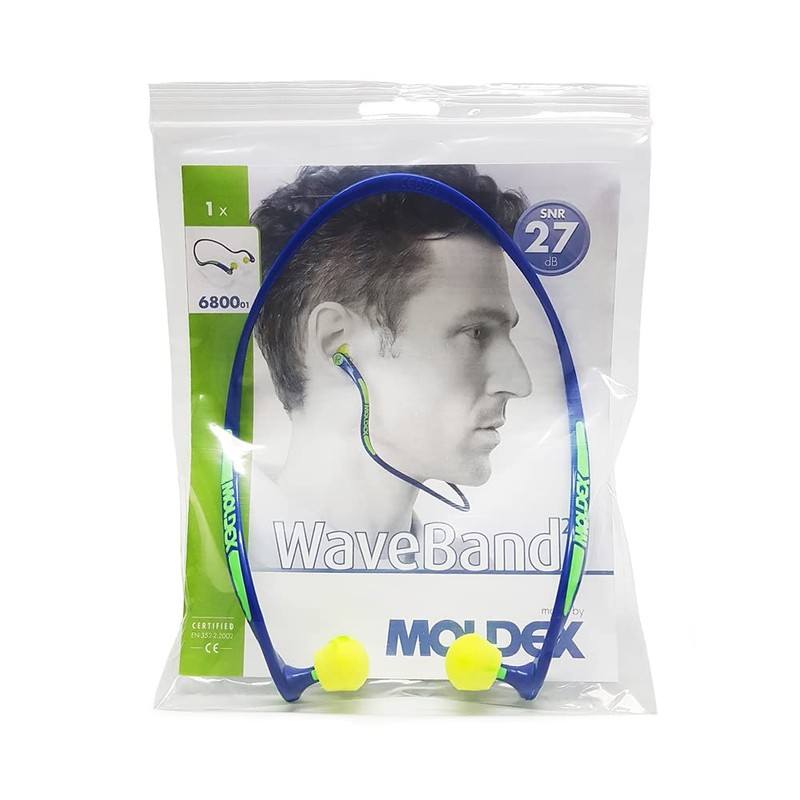 Moldex 680001 Waveband 2K Gehörschutzbügel mit Komfort-Form und Schaumstoffstöpseln, 1