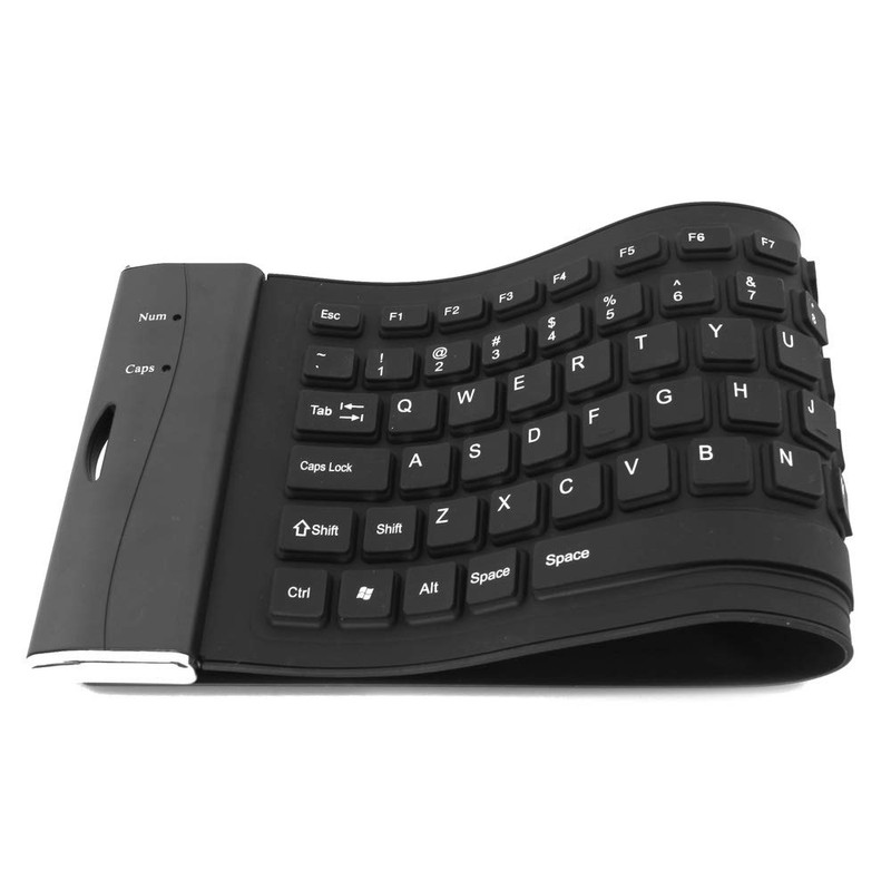 axGear - Teclado de silicona impermeable plegable USB a prueba