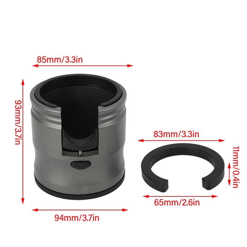 Coffee Portafilter Holder Adjustable Height Universal Easy To Install Round