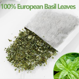 Premium 50 Holy Basil Tea Bags, Made with 100% Natural Tulsi Wild Holy Basil Leaves, No Additives & Caffeine Free.