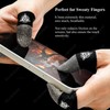 BlueWow Silver Fiber Gaming Finger Sleeves | Seamless & Ultra-Sensitive