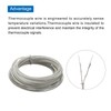 MECCANIXITY AWG 24 2x0.3 Thermocouple Wire Braided Fiberglass Insulation Up
