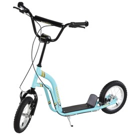 Youth Scooter with Dual Brakes, Adjustable Height & 12" Inflatable Wheel - for Kids Age 5+