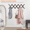 Homode Accordion Wall Hanger, Hat Hangers Wall Mounted, Wood Accordian