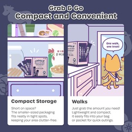 Choolip Grab & Go Squeeze Vita Stick Lickable Treats for Dogs & Cats. 49 Brain Support Sticks with Essential multivitamins. Soft and Tasty Paste for All Life Stages, Supporting Brain Health