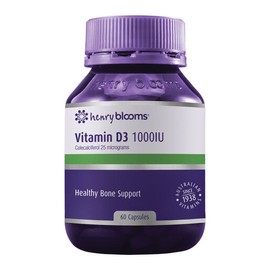Henry Blooms Vitamin D3 1000Iu 60 Capsules