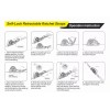 KUMA Retractable Ratchet Tie down Straps 3PK 1,333Lb Break Strength