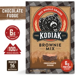 Kodiak Cakes Chocolate Fudge Brownie Mix, 14.8 Ounce Boxes (Pack of 6)