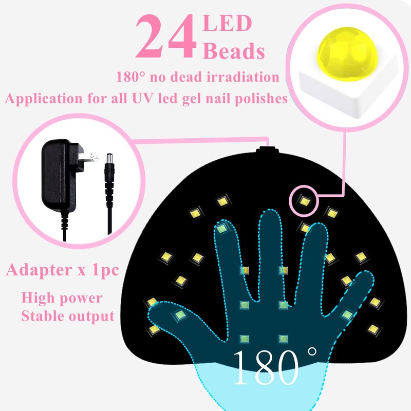 BIGBEAR UV Light for Nails, 48W LED Nail Light for