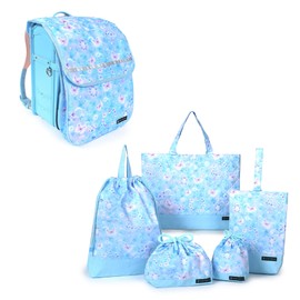 COLORFUL CANDY STYLE NU200700 School Entrance School Entrance 6-Piece Set, Lesson Bag, Shoe Case, Drawstring Bag, Gymnastics Clothes Bag, Lunch Bag, Cup Bag, Small Items, Includes Storage Bag, School