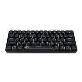 ASCENY One - Hot-Swappable 60% Mechanical Keyboard with Extra Colorful Keycaps, RGB Lights, Spill Proof, Optical Switches (Gateron Blue)