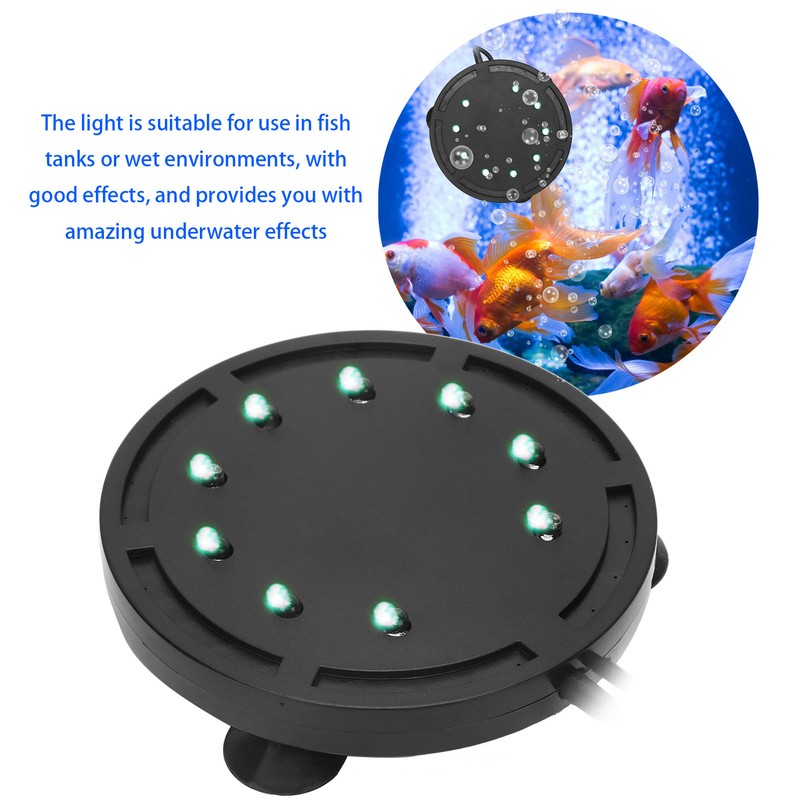 Aquarium LED Air Stone Fish Tank Bubbler Oxygen Diffuser with