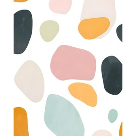 Fvlow Colorful Blocks Peel and Stick Wallpaper 17.4" x 118"