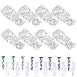 Clear P Clips Plastic Roman Roller Blind Chain Cord P Clips Hooks Child Safety Roller, Pack of 8