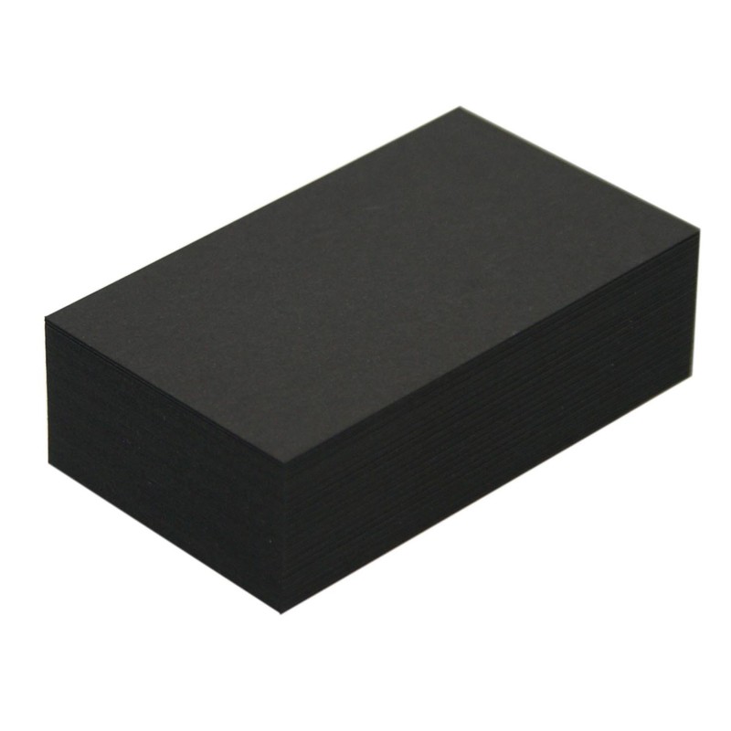 名刺用紙 紀州 色上質 超厚口 黒 (ブラック) 約0.26mm/枚 300枚 (100枚×3箱)