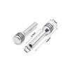 uxcell 4 Pcs M4 Thread Silver Tone Metal Front Rear
