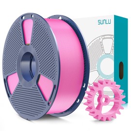 SUNLU PLA+2.0 3D Printer Filament, Upgrade PLA+ Filament 1.75mm, Tougher and Stronger, Neatly Wound PLA Plus Filament, Dimensional Accuracy +/-0.02mm, 1KG Spool(2.2lbs), Pink