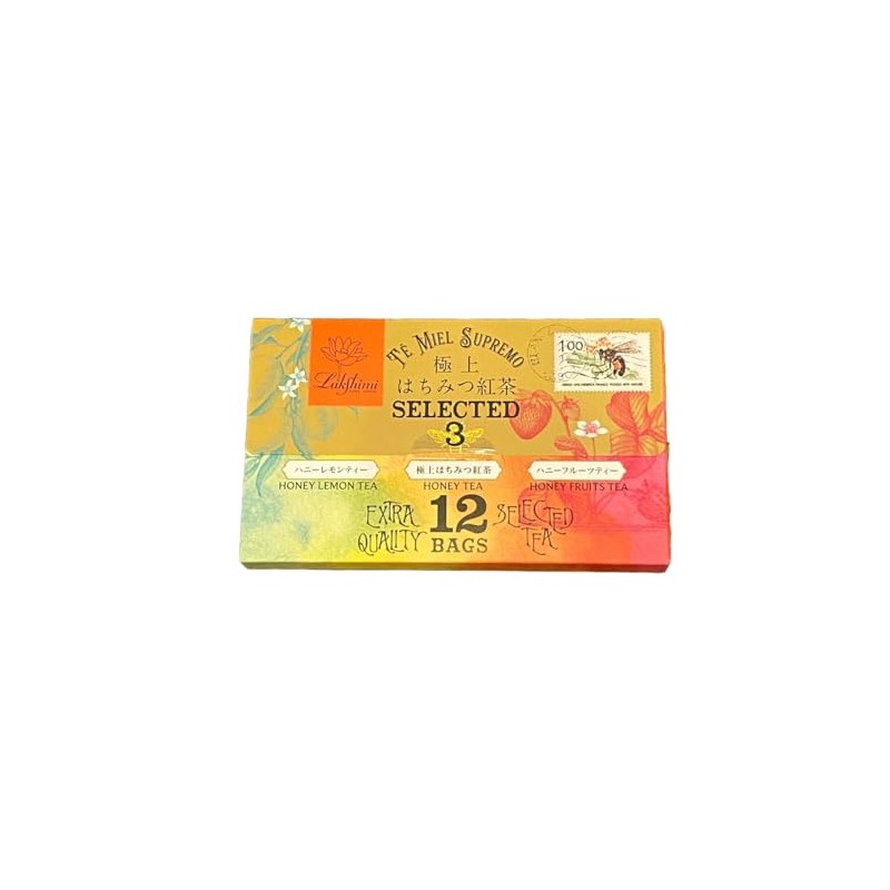 Premium Honey Tea Selected 3, 12 Bags, Letter Packaging, Lakshimi