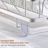 JMSUPNB Dish Drying Rack for Kitchen Counter, Aluminum Alloy Rustproof