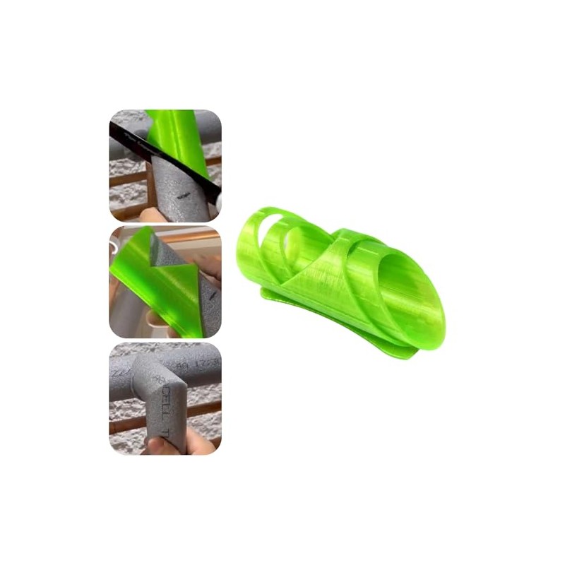 3pcs Foam Pipe Cutter Tool - Three-Tube Insulation Cutting Fixture,